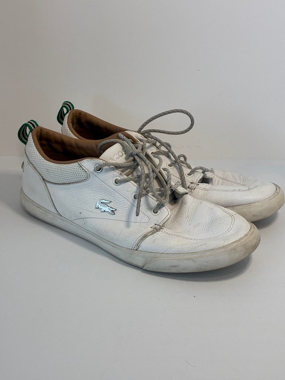 Lacoste Bayliss 119 Sneakers Mens 9.5 White Walking Smart Casual Lifestyle